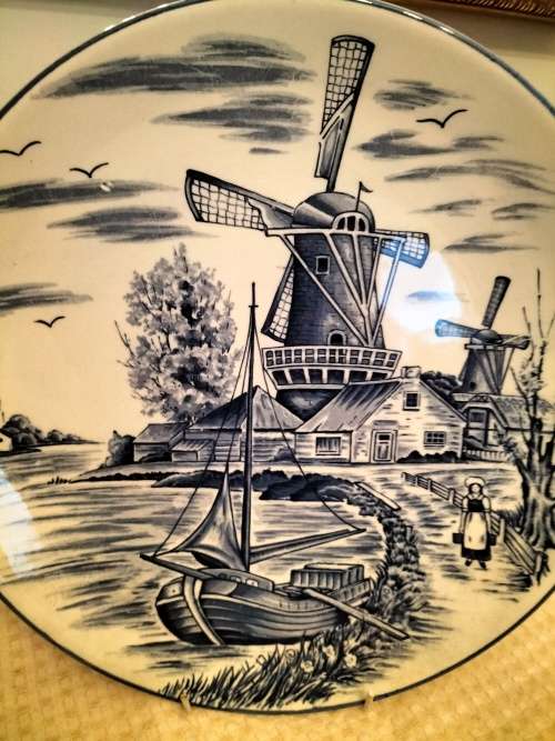 Delft Blauw Large Display Plate