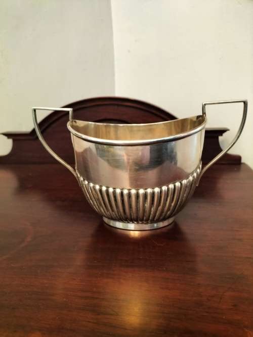 EPNS Silver Sugar Bowl & Creamer