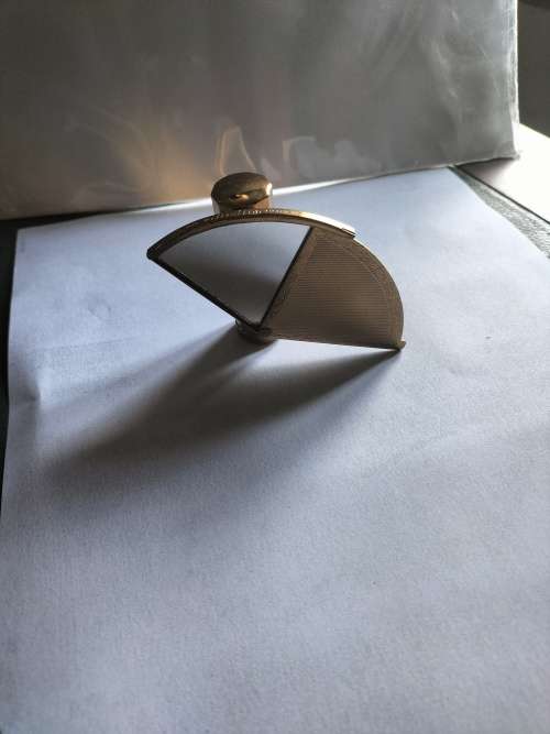 Stratton Fan Shaped lipstick & Mirror Holder