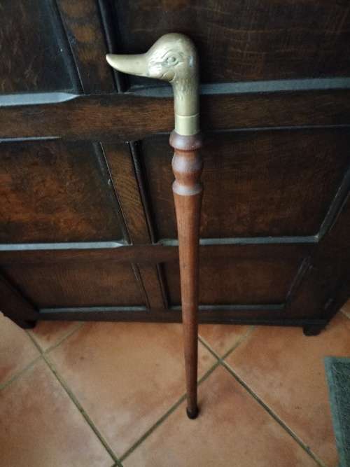 Brass Duck Head Walking Stick
