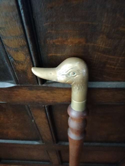 Brass Duck Head Walking Stick