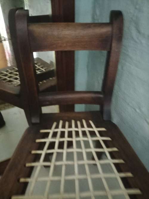 Stinkwood Child`s Riempie Chair