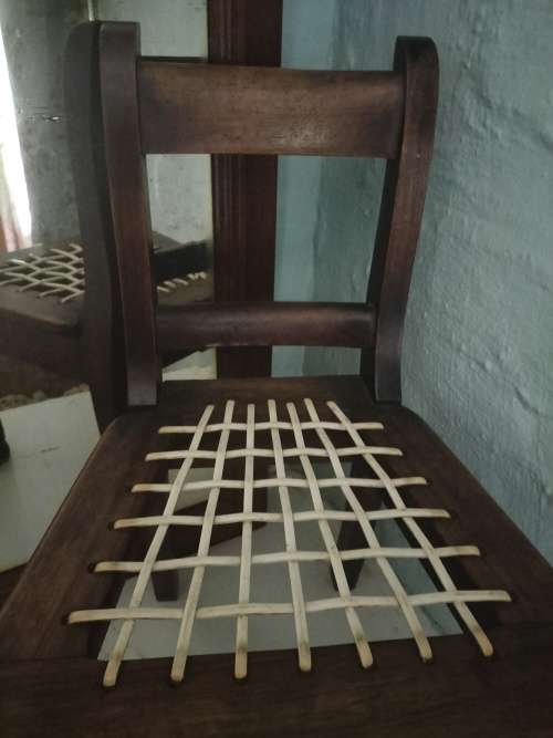 Stinkwood Child`s Riempie Chair
