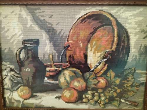 Framed Still life Fruit Tapestry