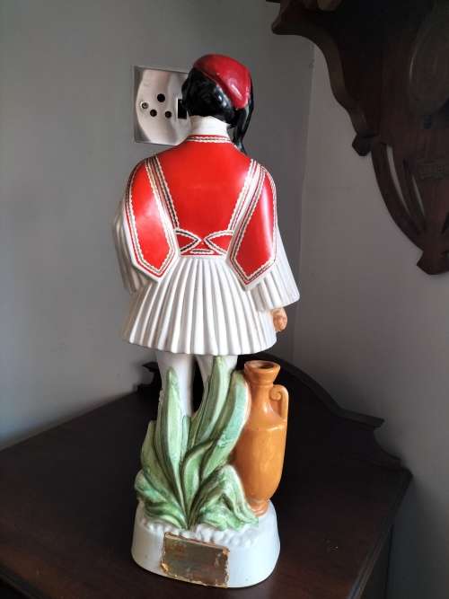 Vintage Ouzo Greek Soldier Decanter