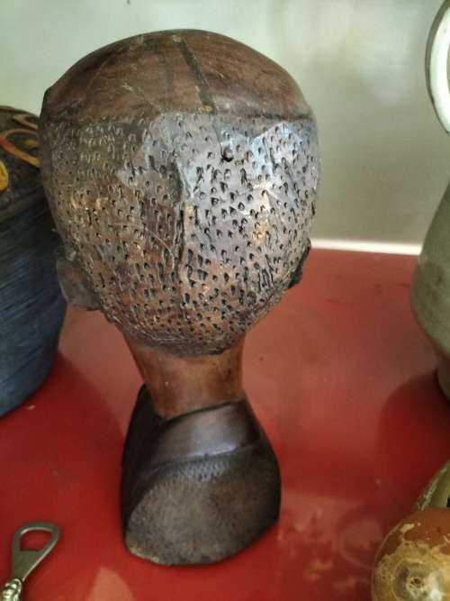 Wooden African Bust