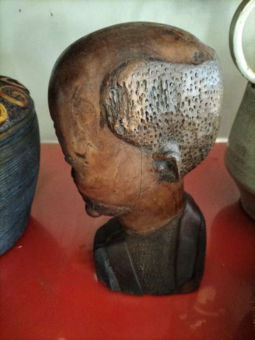 Wooden African Bust