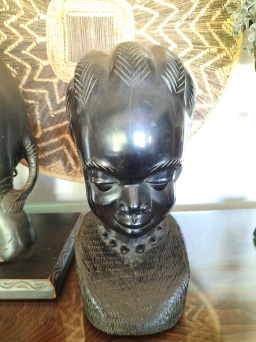 Ebony Female African Bust