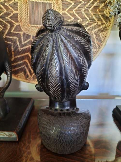 Ebony Female African Bust