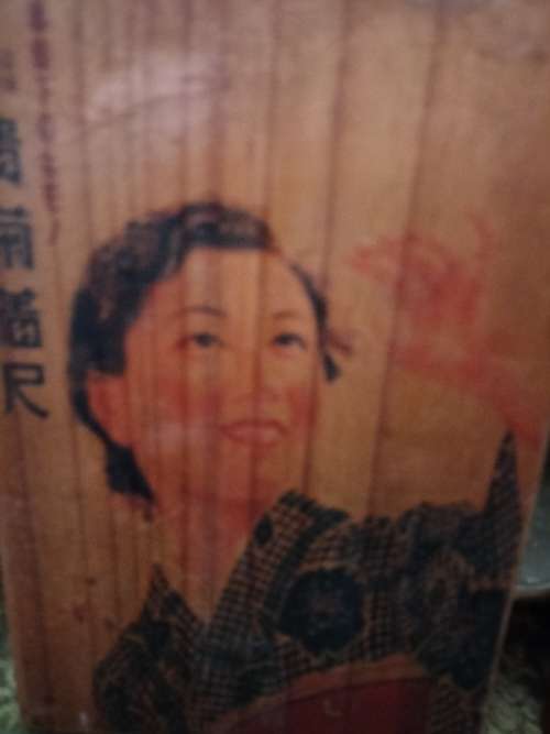 Pair of Wooden Plaques with Oriental Ladies