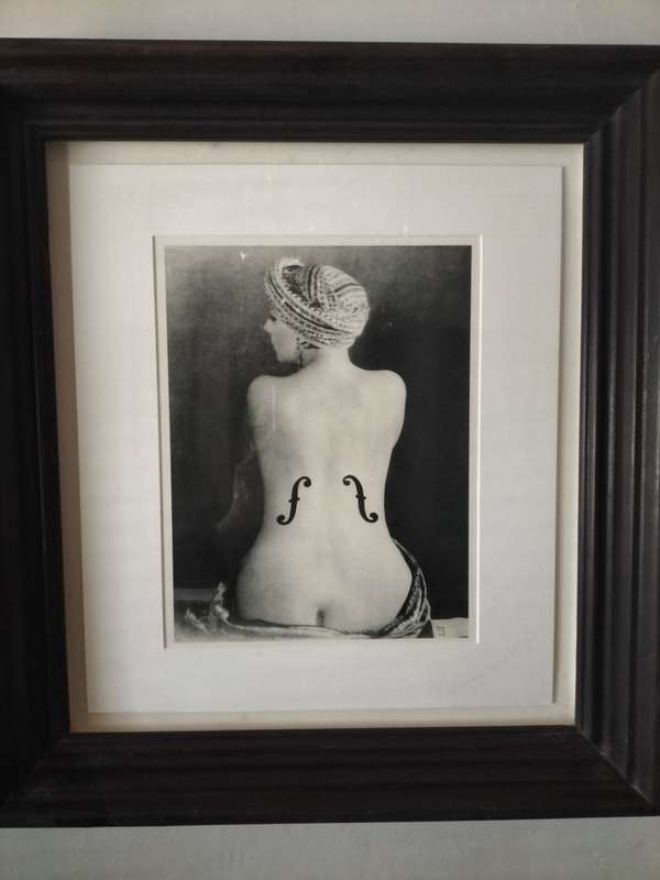 Man Ray  -  Kiki - Fine art print black & White Gallery Framed