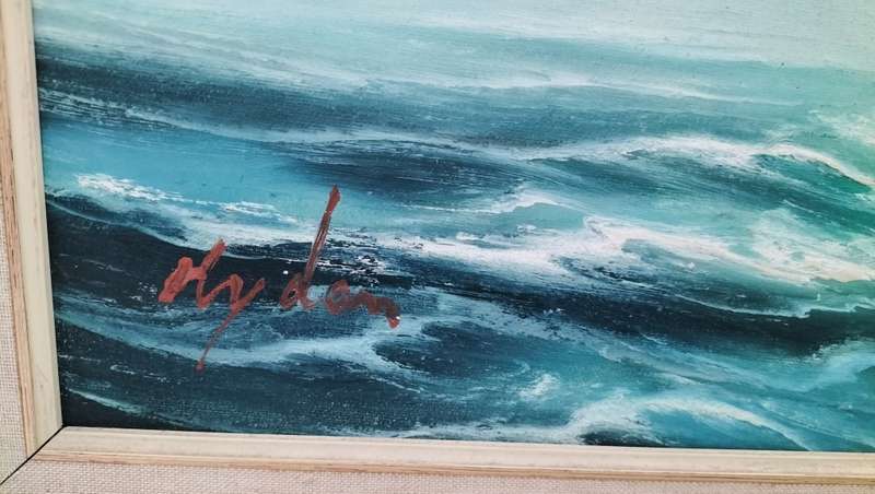 Original Rupert Hydan Clipper Ship Framed Painting
