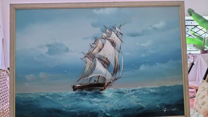 Original Brian Pak  Clipper Ship Painting