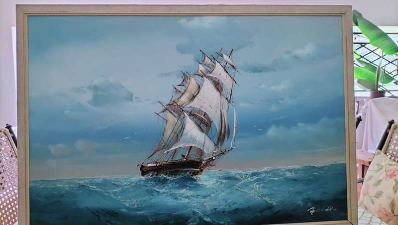 Original Brian Pak  Clipper Ship Painting