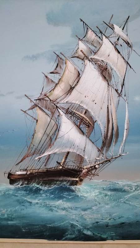 Original Brian Pak  Clipper Ship Painting