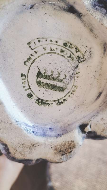 Majolica Grape Pitcher Made In Italy
