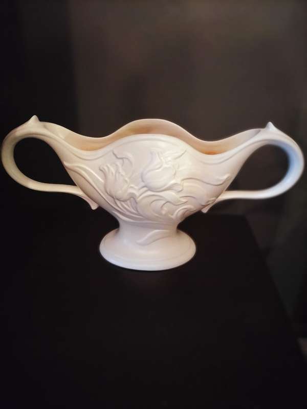 Art Deco Spode Velamour Tulip Relief Vase