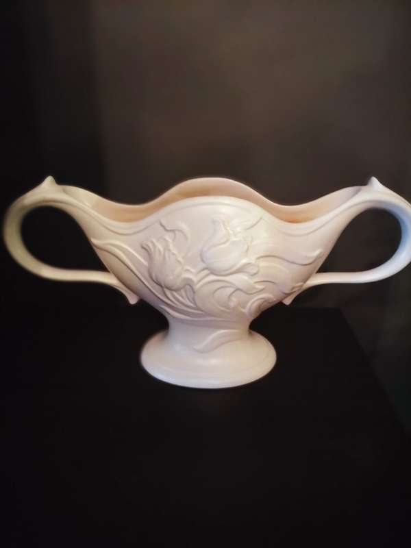 Art Deco Spode Velamour Tulip Relief Vase