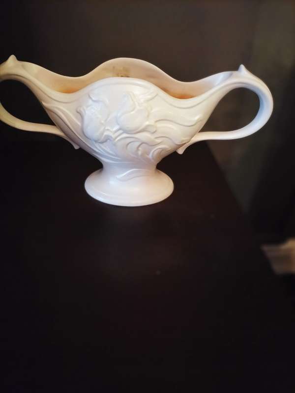 Art Deco Spode Velamour Tulip Relief Vase