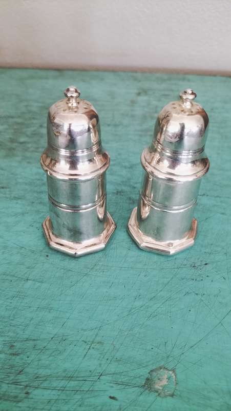 Christofle  Silver Plated Salt & Pepper Shakers made in France