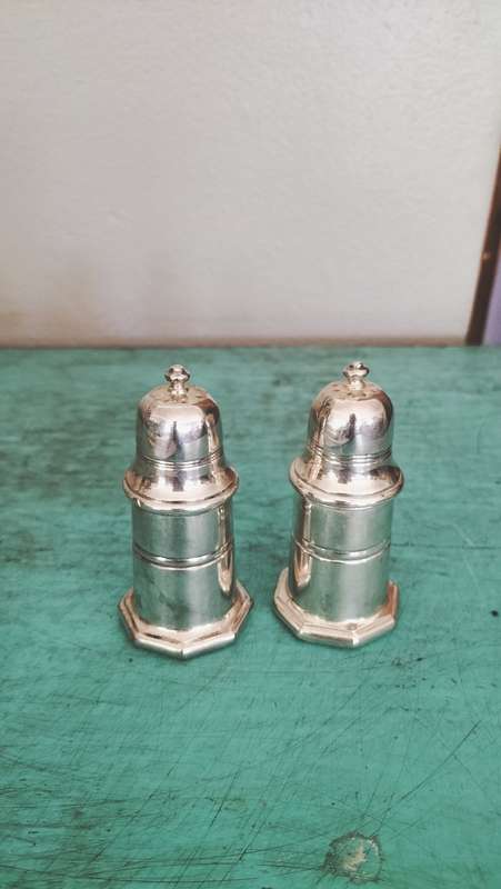 Christofle  Silver Plated Salt & Pepper Shakers made in France