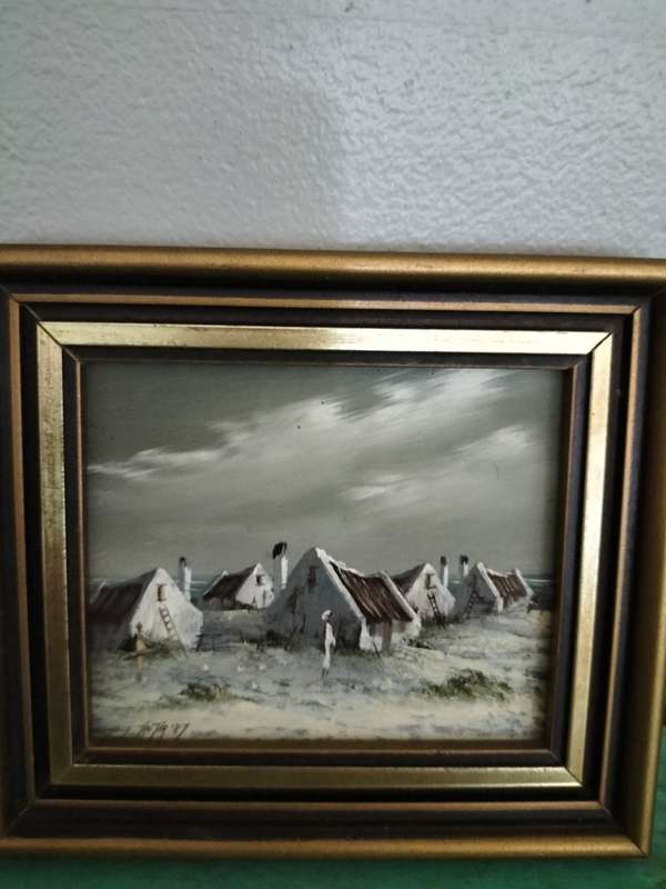 Set of 3 Miniature Paintings of The West Coast