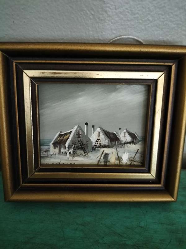 Set of 3 Miniature Paintings of The West Coast
