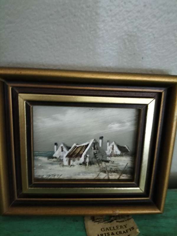 Set of 3 Miniature Paintings of The West Coast
