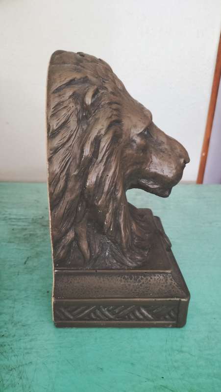 Beautiful Large Lion Bookends