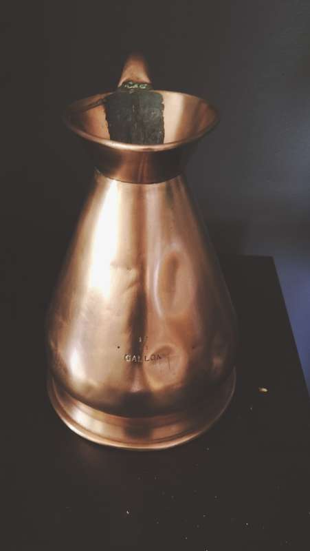 Copper Flagon Georgian C1822 made in England