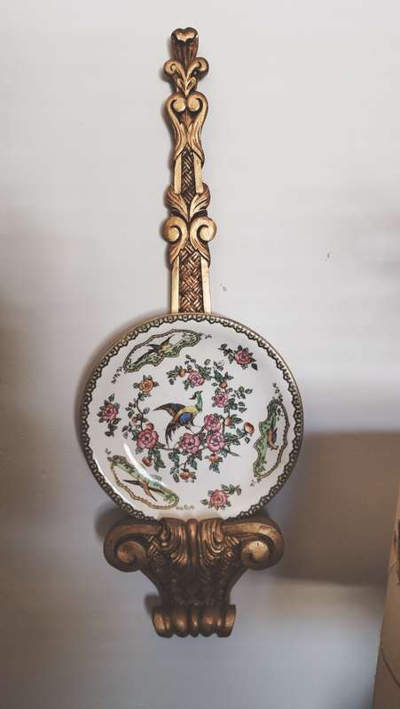 Hollywood Regency Style Plate Holder