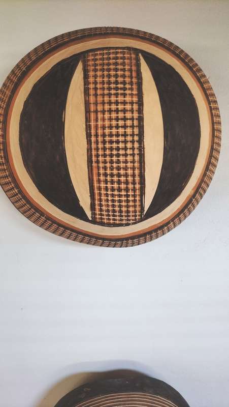 Pair of African Carved Wooden  Hanging Bowls