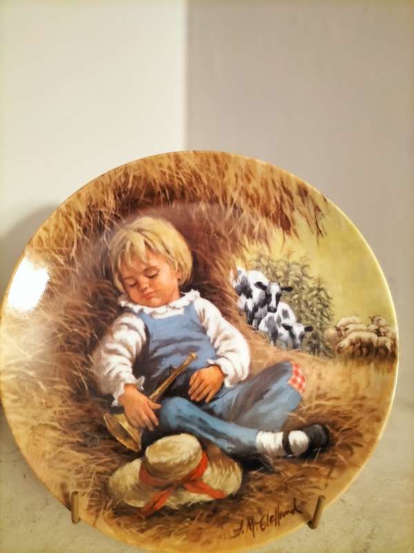 1980 Reco Collectors Plate Little Boy Blue - Mother Goose Series