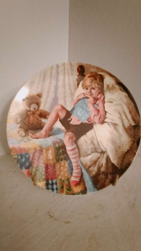 1980 Reco Collectors Plate Diddle Diddle Dumpling - Mother Goose Series