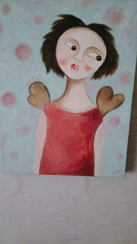 Whimsical Girl Painting by Garl