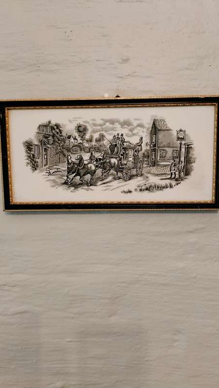 Black & White Transfer Framed Tile