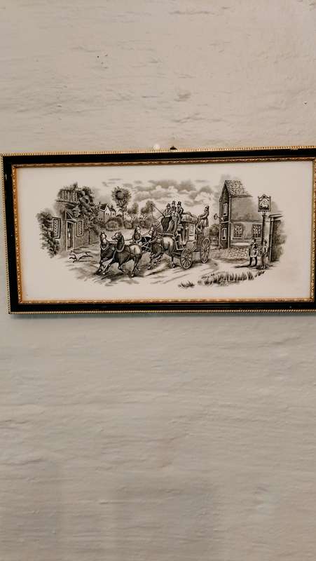 Black & White Transfer Framed Tile