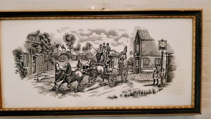 Black & White Transfer Framed Tile
