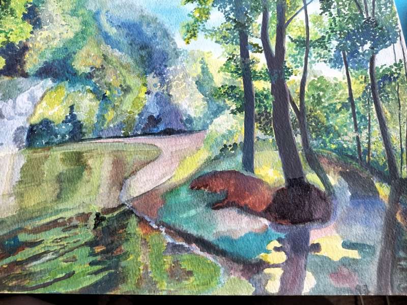 Landscape Painting by A Gunning C 1993