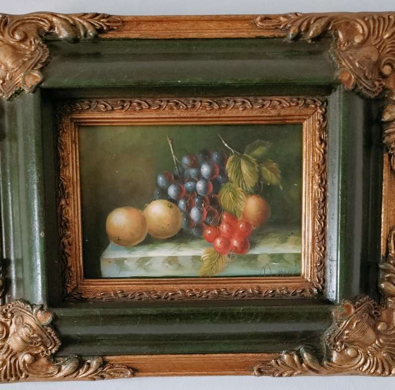 Still Life Framed Painting of Fruit