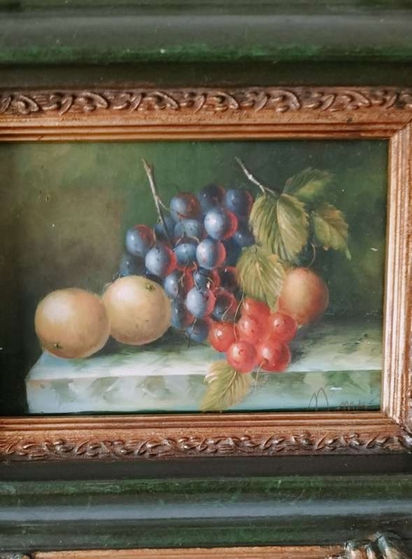 Still Life Framed Painting of Fruit