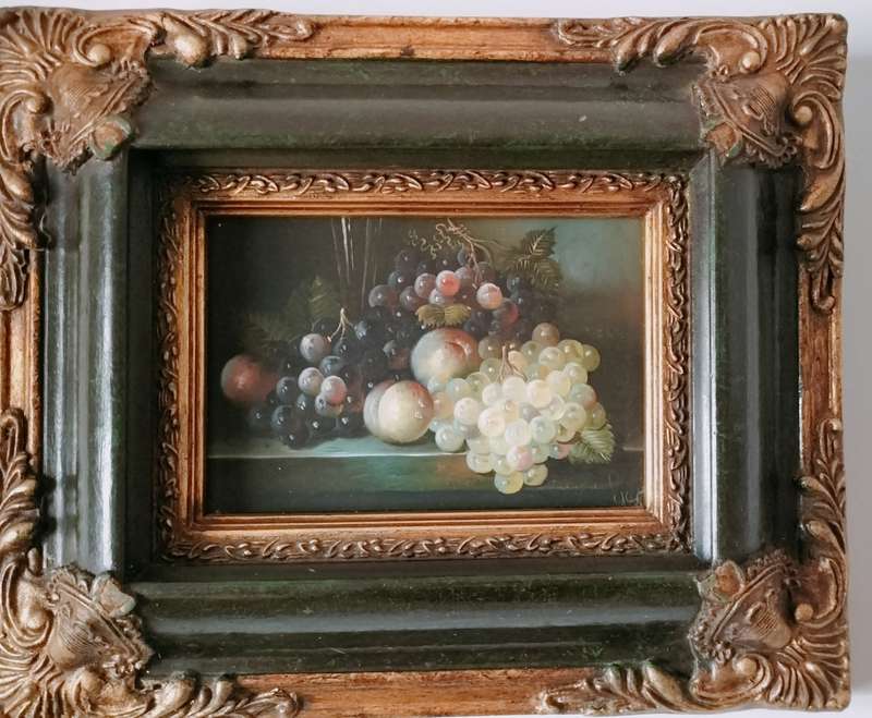 Still Life Framed Painting of Fruit