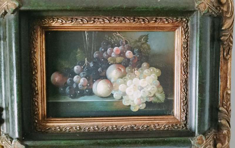 Still Life Framed Painting of Fruit