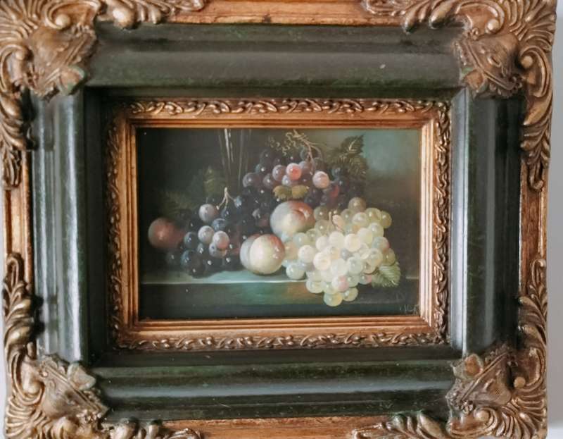 Still Life Framed Painting of Fruit