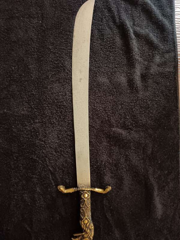 Brass Handled Eagle Machete/Sword Made by Martindale Sheffield C 1878
