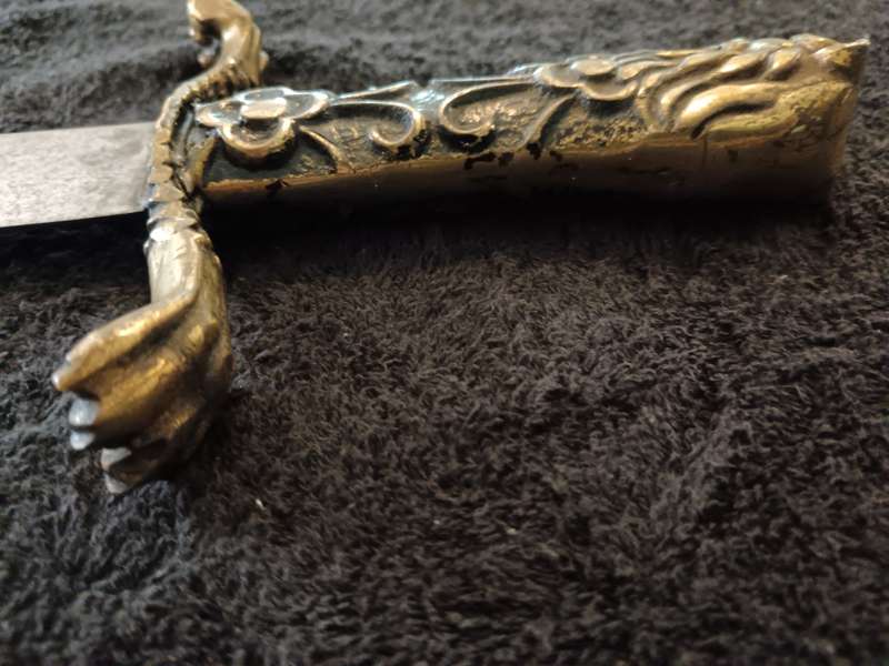 Brass Handled Eagle Machete/Sword Made by Martindale Sheffield C 1878