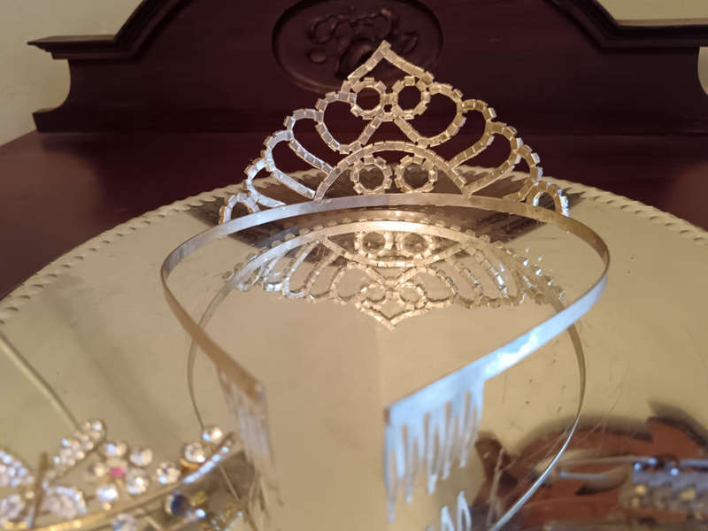 Diamante Tiara, Brooch & Hair Clip