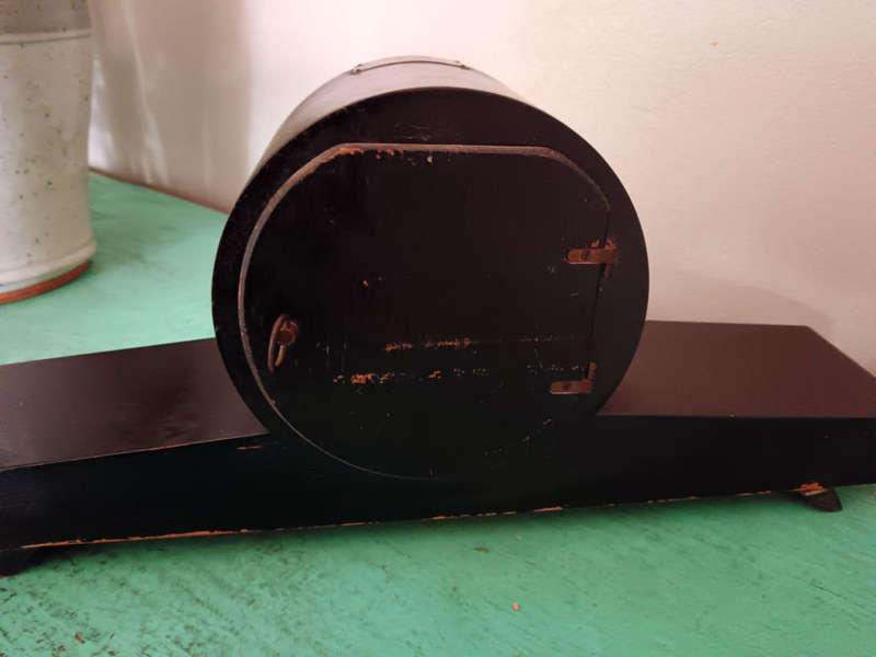 EHS German Movement Art Deco Vintage Mantle Clock Working with Key