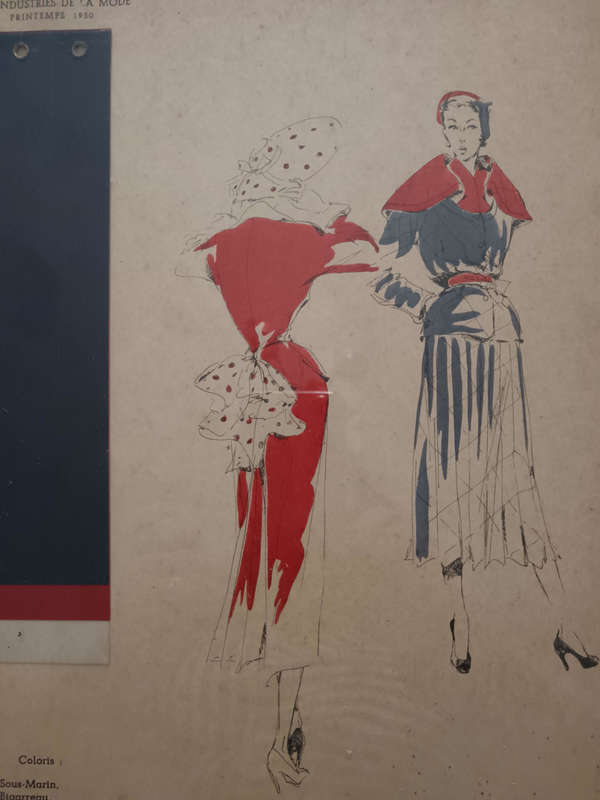 L`Officiel De La Couleur Framed Fashion Prints No 9