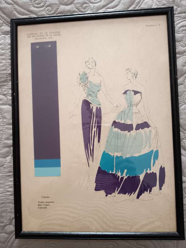 L`Officiel De La Couleur Framed Fashion Prints No 2